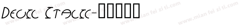 Devil Italic字体转换